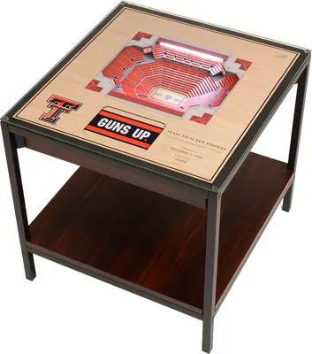 You The Fan Texas Tech Red Raiders 25-Layer Stadium Views Lighted End Table