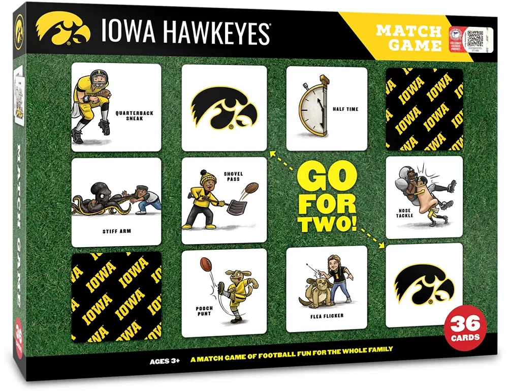 You The Fan Iowa Hawkeyes Memory Match Game