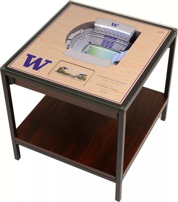 You The Fan Washington Huskies 25-Layer Stadium Views Lighted End Table