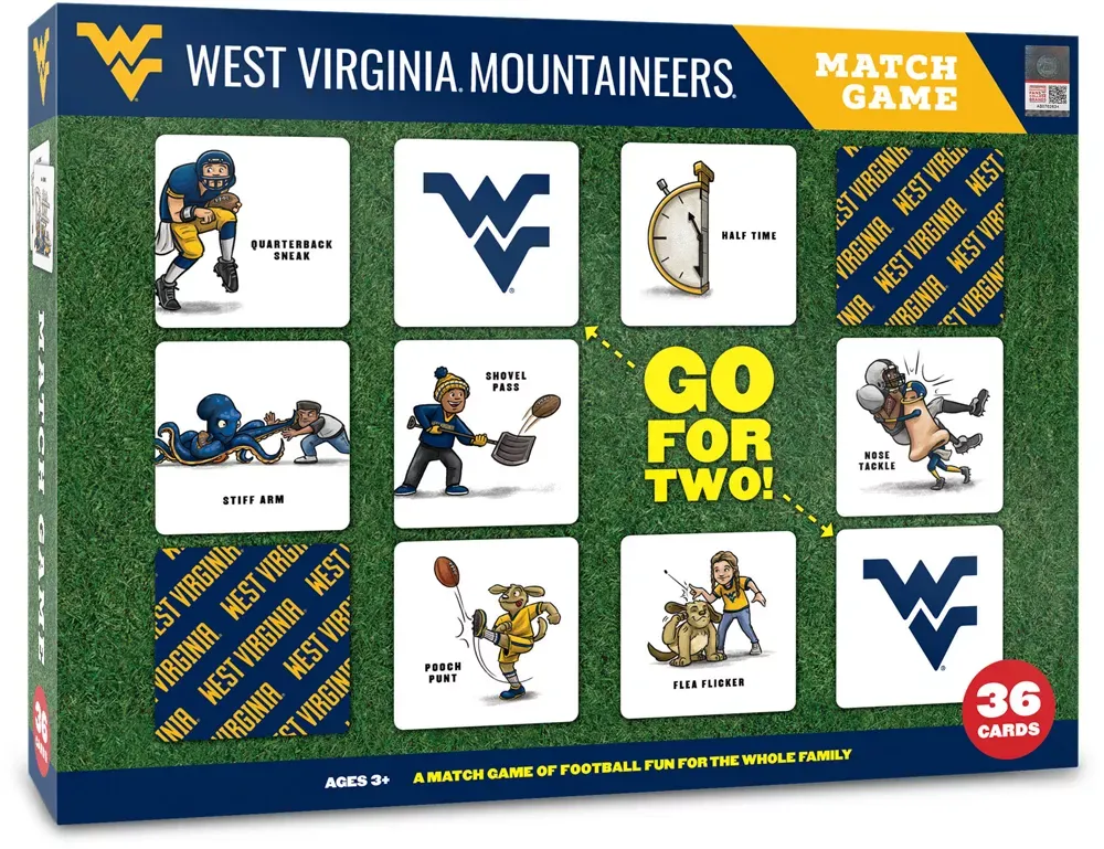 You The Fan West Virginia Mountaineers Memory Match Game