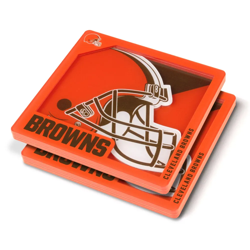 You the Fan Cleveland Browns Logo Series Coaster Set