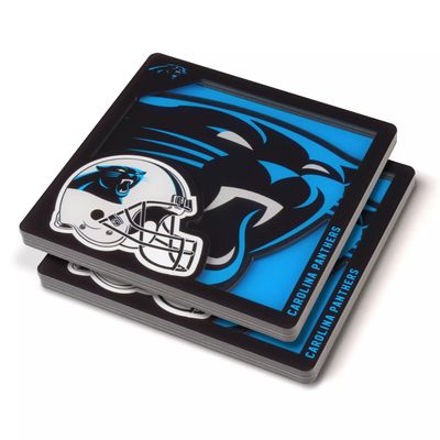 You the Fan Carolina Panthers Logo Series Coaster Set