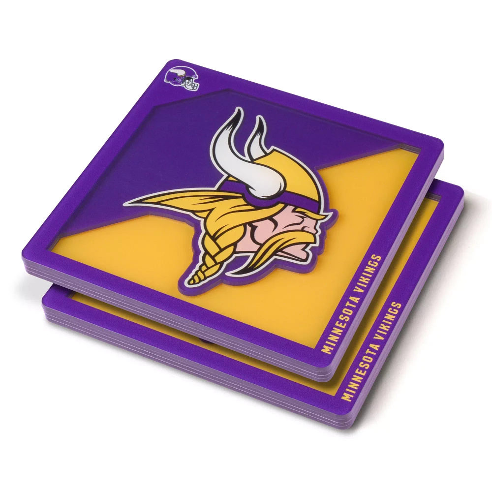 You the Fan Minnesota Vikings Logo Series Coaster Set