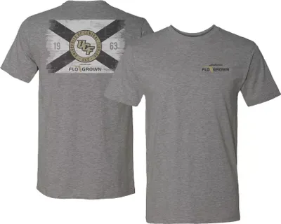 FloGrown Men's UCF Knights Grey Washed Flag T-Shirt