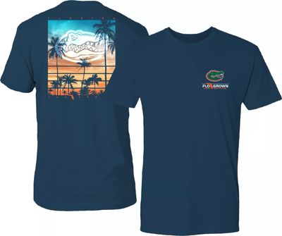 FloGrown Men's Florida Gators Blue Sunset Palm T-Shirt