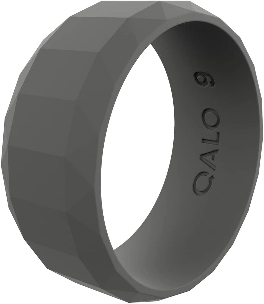 Qalo Men's Faceted Silicone Ring