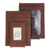 Eagles Wings Clemson Tigers Front Pocket Wallet