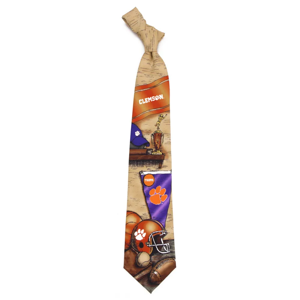 Eagles Wings Clemson Tigers Nostalgia Necktie