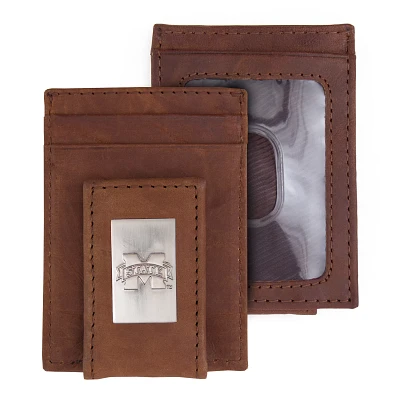 Eagles Wings Mississippi State Bulldogs Front Pocket Wallet