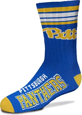 For Bare Feet Youth Pitt Panthers 4-Stripe Deuce Socks