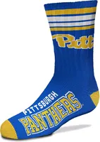 For Bare Feet Youth Pitt Panthers 4-Stripe Deuce Socks