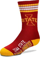 For Bare Feet Youth Iowa State Cyclones 4-Stripe Deuce Socks