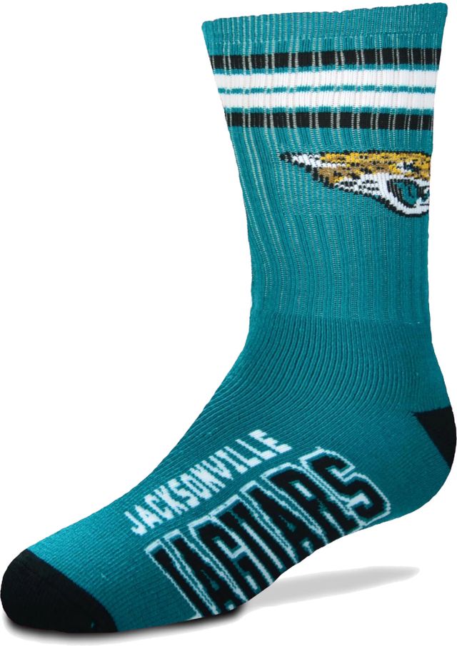 For Bare Feet Men's NCAA -4 Stripe Deuce Crew Socks-Size Large and Medium 2-Pack 