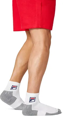 FILA DryMax Quarter Crew Tennis Socks