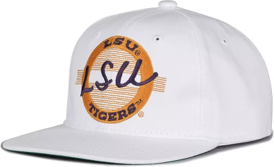 The Game Men's LSU Tigers White Circle Adjustable Hat