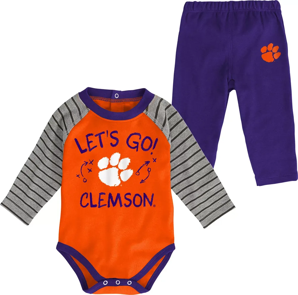 Gen2 Toddler Clemson Tigers Orange Touchdown 2-Piece Creeper Set