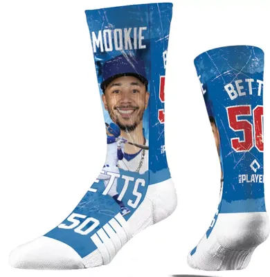 Strideline Los Angeles Dodgers Mookie Betts #50 Montage Crew Socks