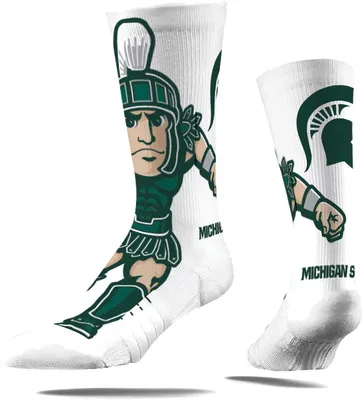 Strideline Michigan State Spartans Mascot Crew Socks