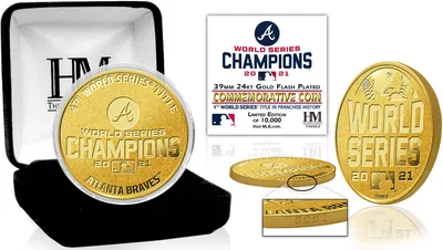 Highland Mint 2021 World Series Champions Atlanta Braves Gold Mint Coin