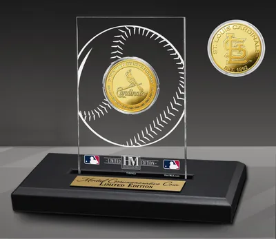 Highland Mint St. Louis Cardinals 11-Time Champions Acrylic Gold Coin