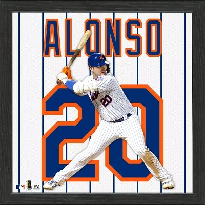 Highland Mint New York Mets Pete Alonso Impact Jersey Framed Photo