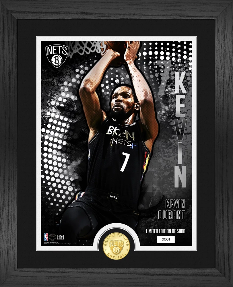 Highland Mint Brooklyn Nets Kevin Durant Bronze Coin Photo Mint