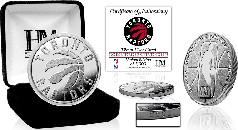 Highland Mint Toronto Raptors Team Coin