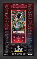 Highland Mint Super Bowl LV Champions Tampa Bay Buccaneers Ticket Photo Frame