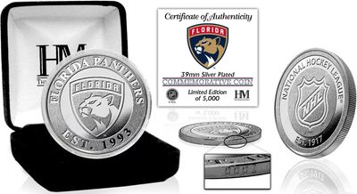 Highland Mint Florida Panthers Silver Team Coin