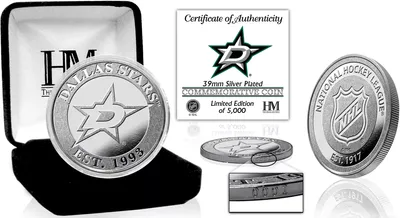Highland Mint Dallas Stars Silver Team Coin