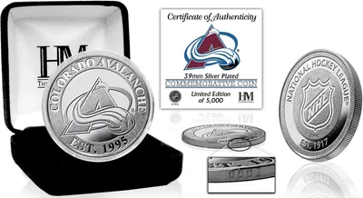 Highland Mint Colorado Avalanche Silver Team Coin