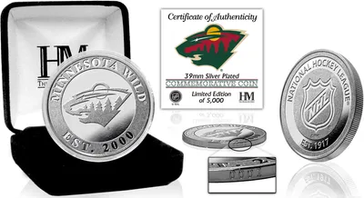 Highland Mint Minnesota Wild Silver Team Coin