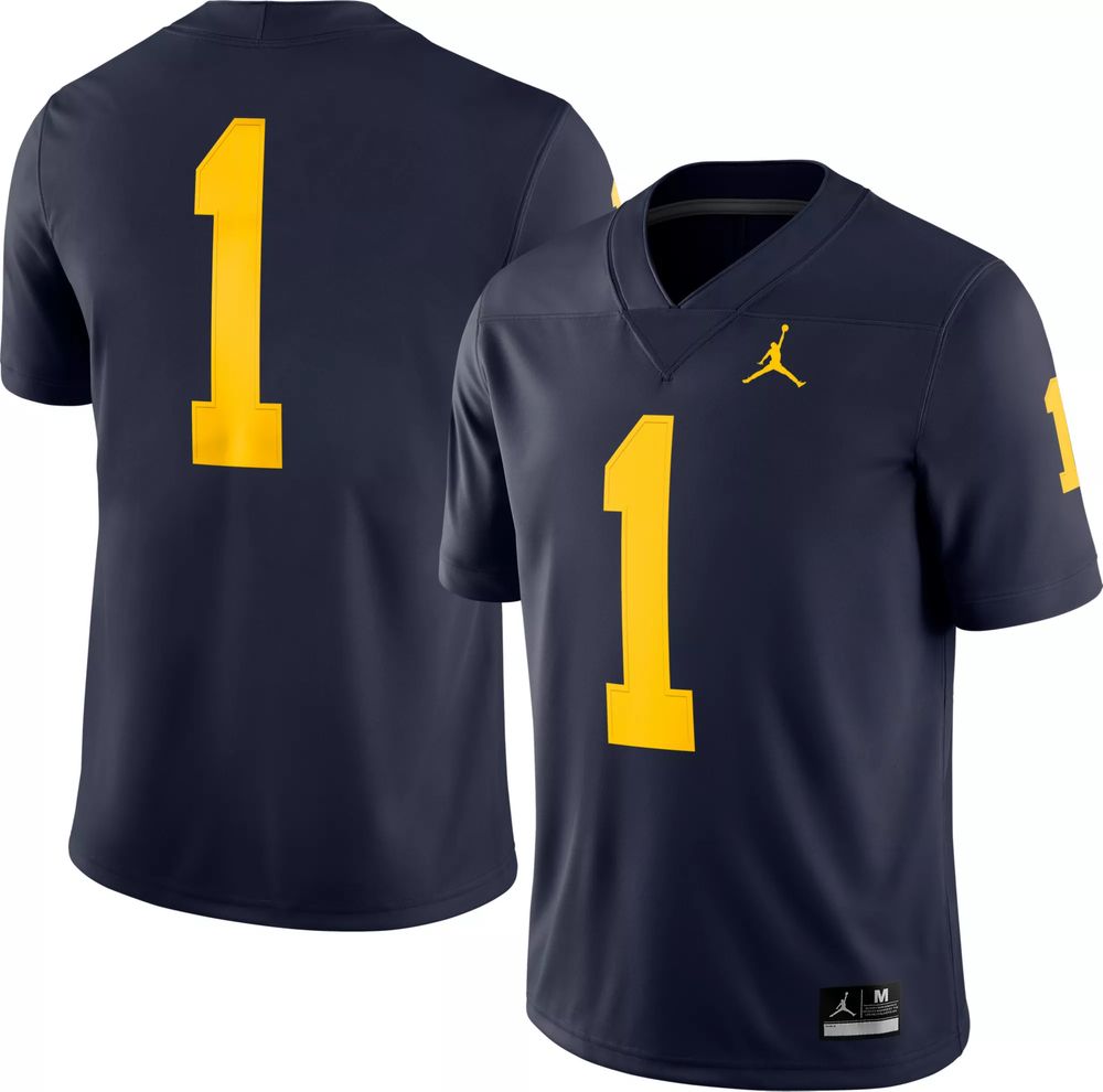 Men's Nike Natural Michigan Wolverines Replica Baseball Jersey Size: Small