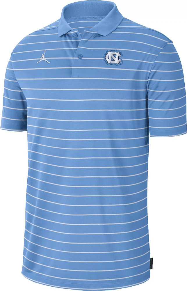 Jordan Men's North Carolina Tar Heels Blue Football Sideline Victory Dri-FIT Polo