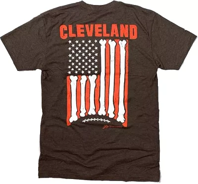 GV Art & Design Cleveland Flag Brown T-Shirt