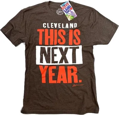 GV Art & Design 'Cleveland This Is Next Year' Brown T-Shirt