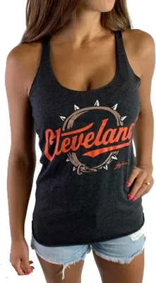 GV Art & Design Women's Cleveland Script Tank Top