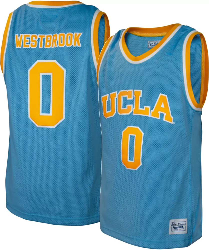 Original Retro Brand Men's UCLA Bruins Russell Westbrook #0 True Blue Replica Basketball Jersey