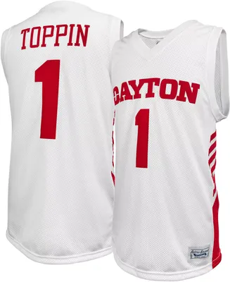 Original Retro Brand Men's Dayton Flyers Obi Toppin #1 White Replica Basketball Jersey