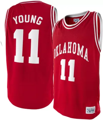 Original Retro Brand Men's Oklahoma Sooners Trae Young #11 Crimson Replica Basketball Jersey