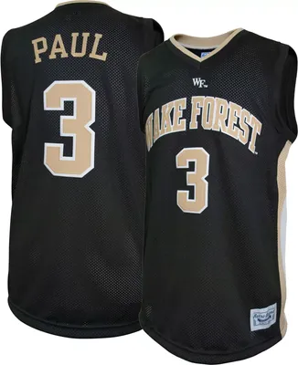 Retro Brand Men's Wake Forest Demon Deacons Chris Paul #3 Black Replica Basketball Jersey