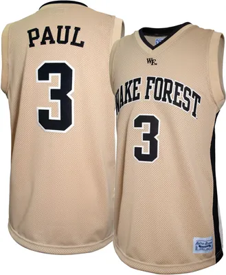 Retro Brand Men's Wake Forest Demon Deacons Chris Paul #3 Gold Replica Basketball Jersey