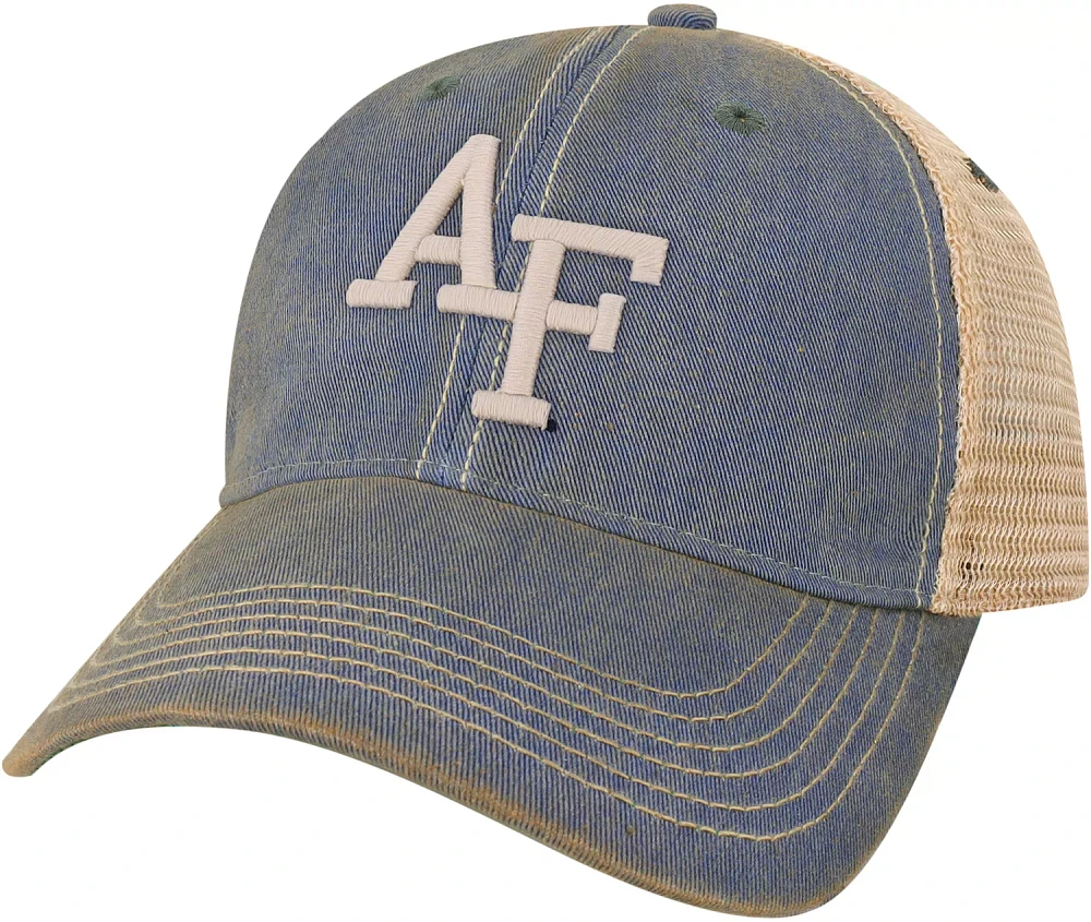 League-Legacy Air Force Falcons Blue Old Favorite Adjustable Trucker Hat