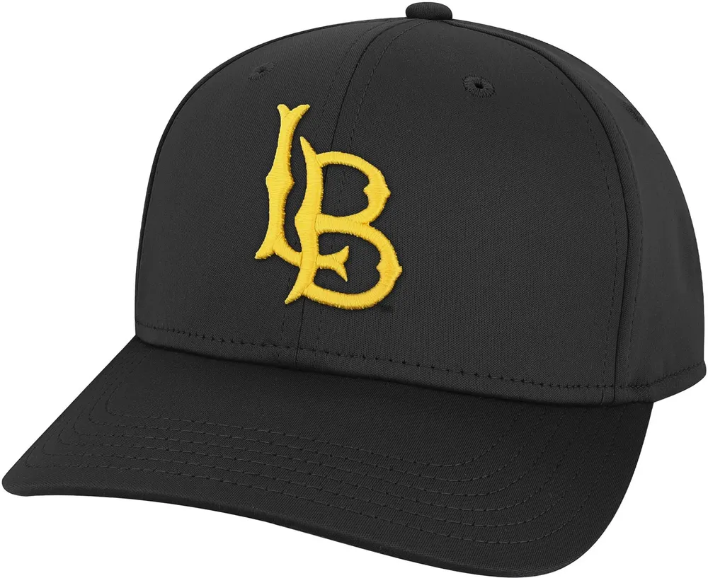 Mens League BLK Long Beach City College SSN Wordmark 2L Adjustable Hat