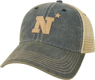 League-Legacy Navy Midshipmen Navy Old Favorite Adjustable Trucker Hat