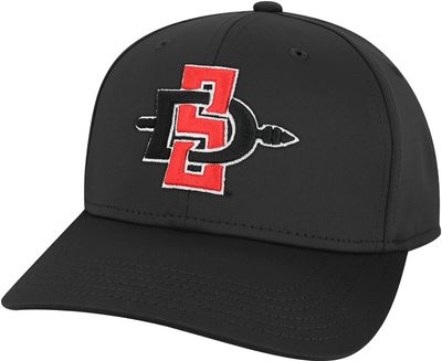 League-Legacy Men's San Diego State Aztecs Cool Fit Stretch Black Hat