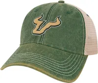 League-Legacy South Florida Bulls Green Old Favorite Adjustable Trucker Hat