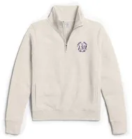 League-Legacy Women's LSU Tigers Cream Victory Springs Quarter-Zip Shirt