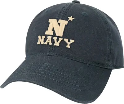 League-Legacy Youth Navy Midshipmen Navy Relaxed Twill Adjustable Hat