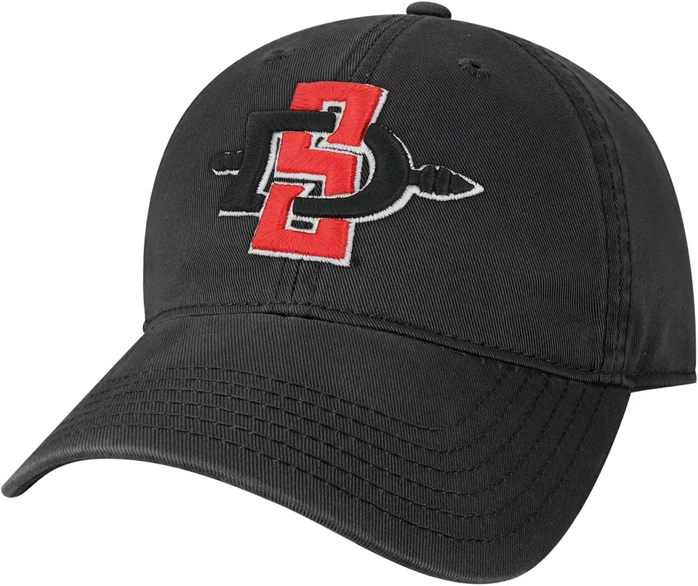 League-Legacy Youth San Diego State Aztecs Relaxed Twill Adjustable Black Hat